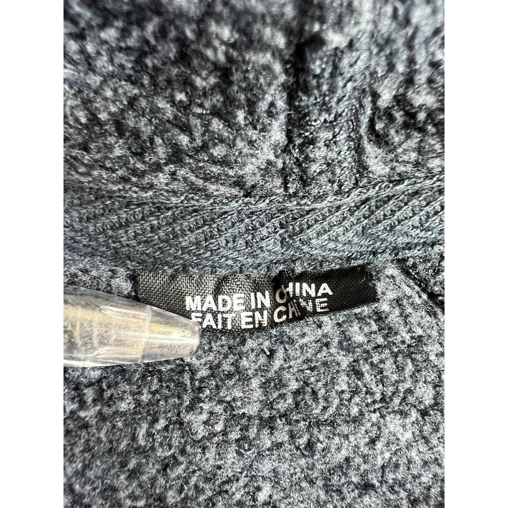 Volcom Hoodie Mens Large Blue Classic Fit Fleece Henley Pullover Sweatshirt - Picture 8 of 13